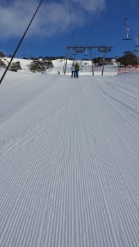Ultimate reason to stay on snow: easy first tracks